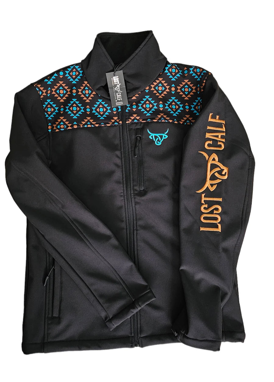 Lost Calf- Black Aztec Jacket