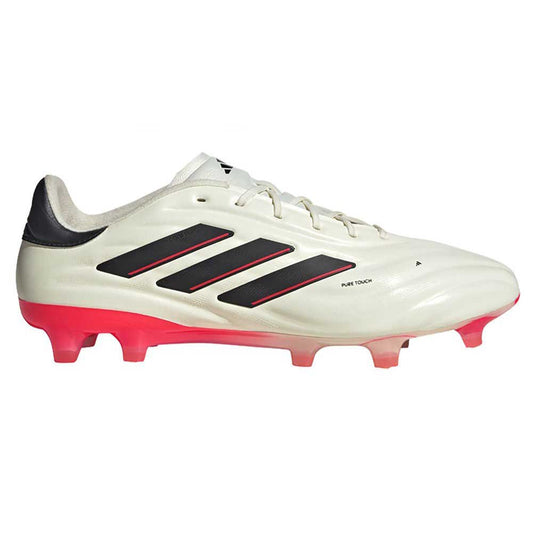 adidas Copa Pure 2 Elite Firm Ground Football Boots, Product Color: Ivory / Core Black / Solar Red
