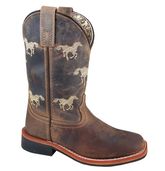 Smoky Mountain Boys' Rancher Western Boots - Square Toe