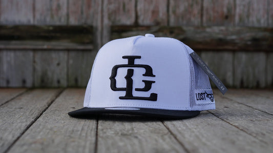 Lost Calf Cap- LC Logo Black/White